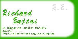 richard bajtai business card